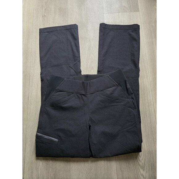 Duluth Trading Co. Womens Black Cargo Pants Size 6 Nylon Roll Tab capri Hem - Picture 3 of 5